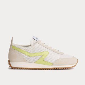 Rag & Bone | Retro Runner Sneaker | Antique white + yellow | Size 40EU/ 10US